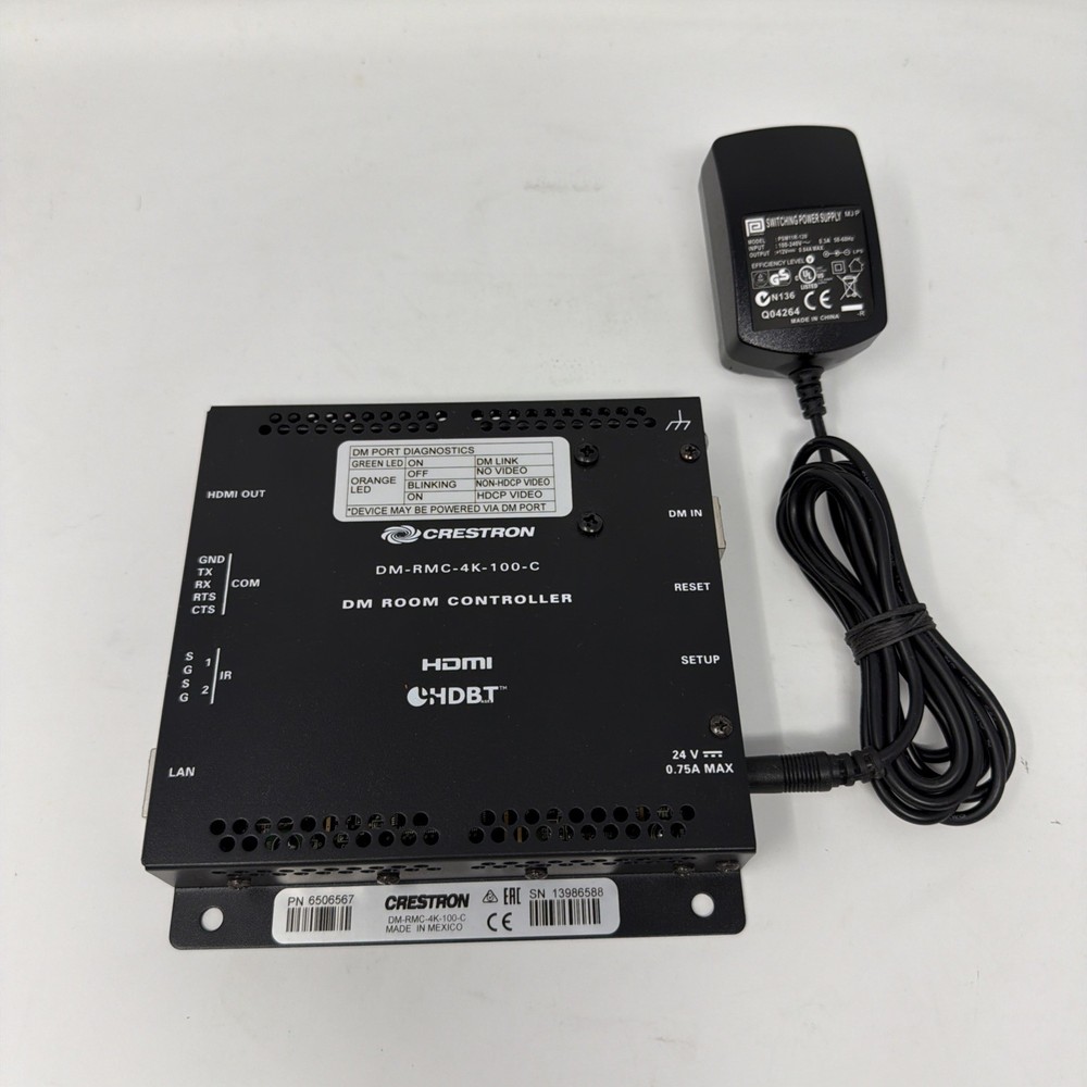Crestron DM-RMC-4K-100-C Room Controller HDBaseT Receiver