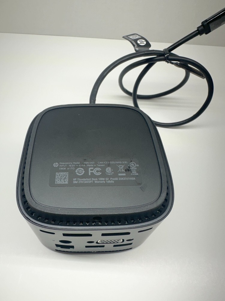 HP Thunderbolt HSN-IX01 G2 Docking Station Includes 120w adapter