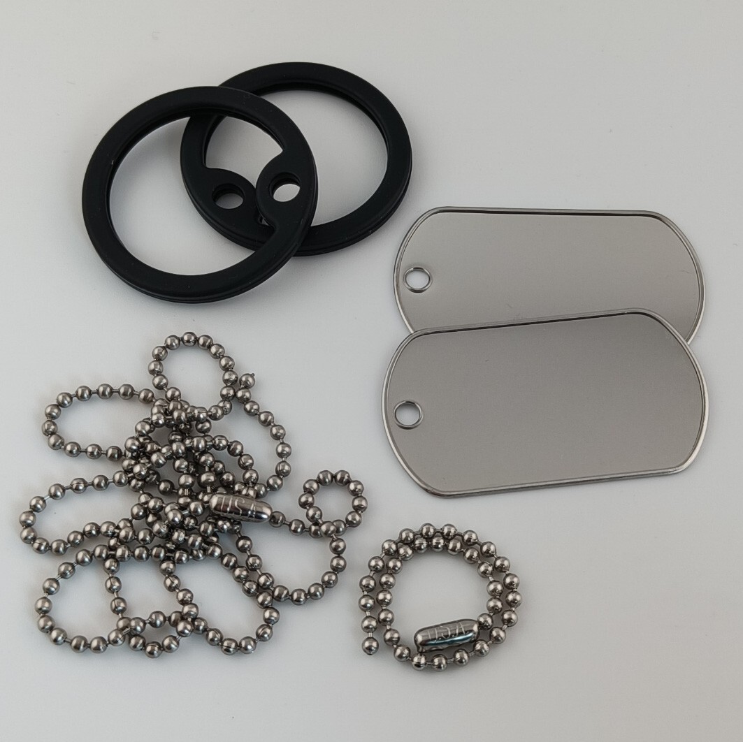 Personalized Original US Army Dog Tags, 304 Stainless Steel, Military Dog Tags