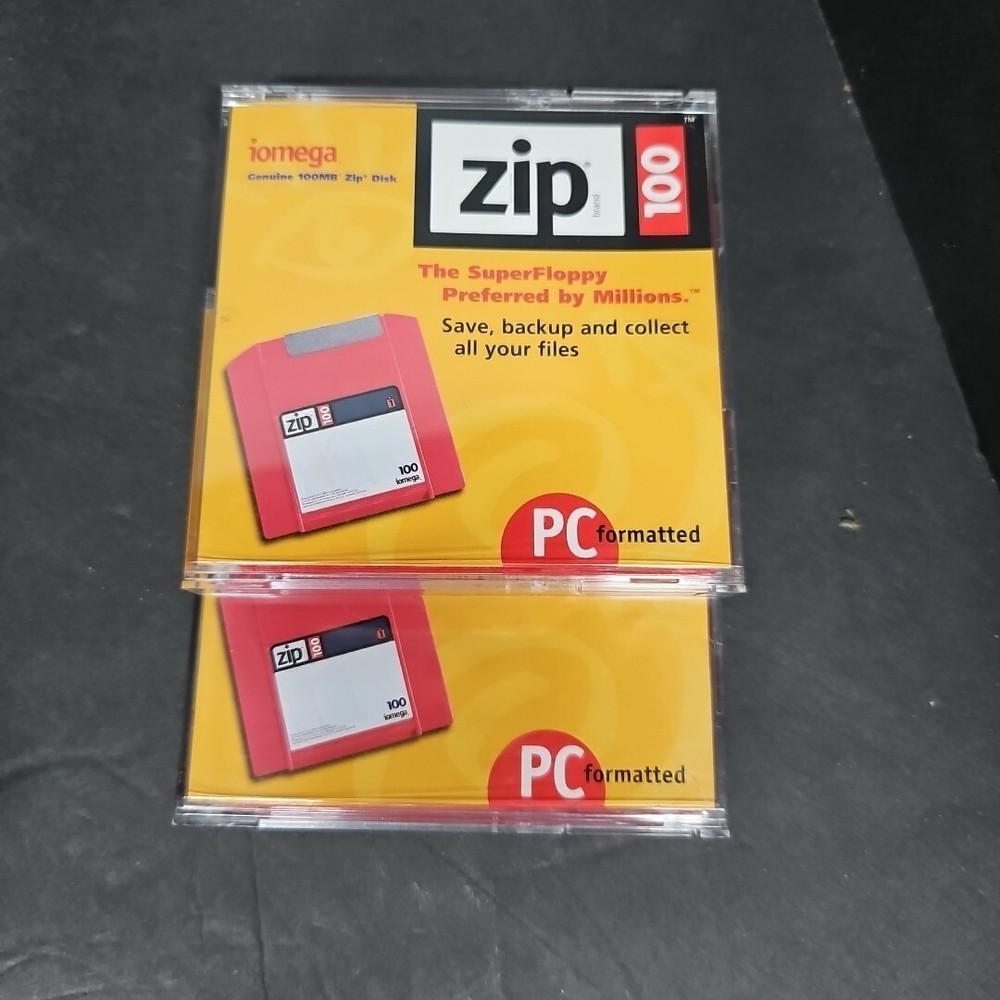 Iomega ZIP 100 disks formatted Colors