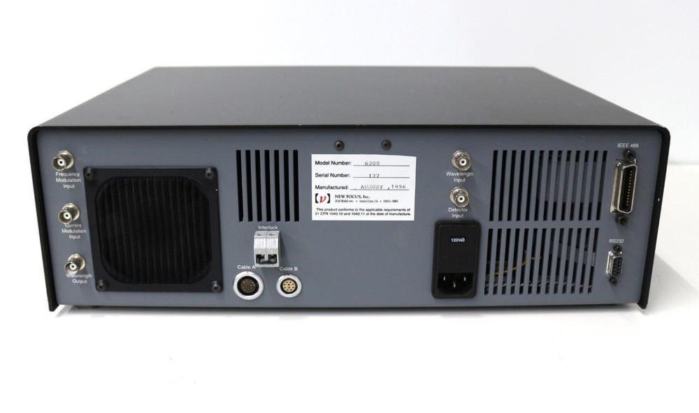 New Focus, Inc. 6200 External-Cavity Tunable Diode Laser Controller