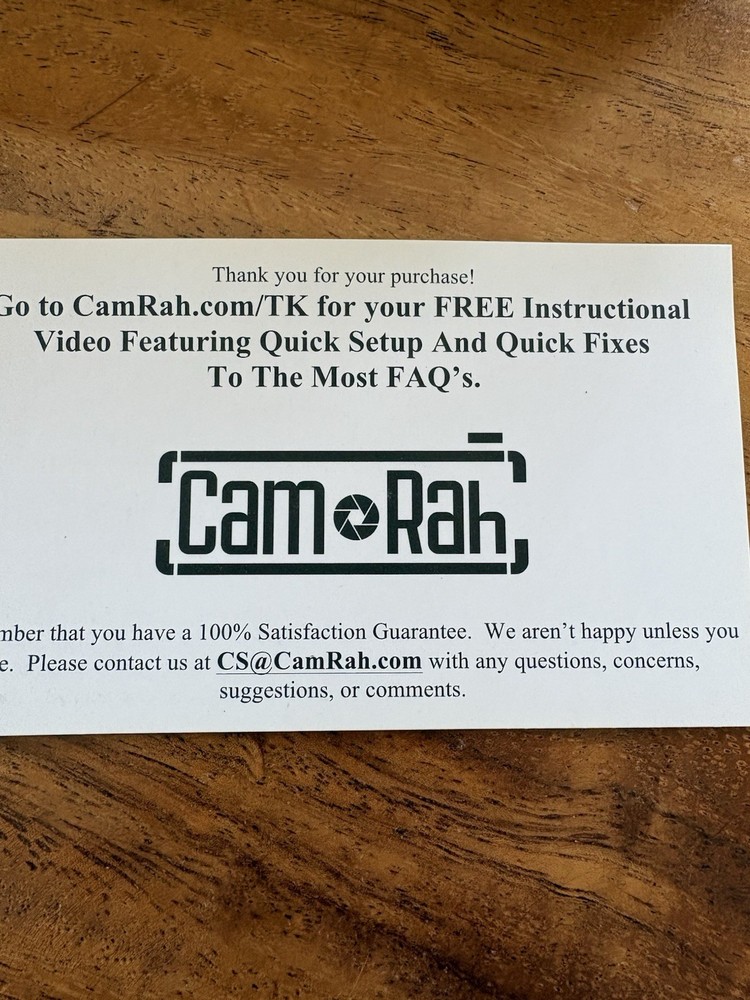 Cam Rah Professional Series Tripod Kit