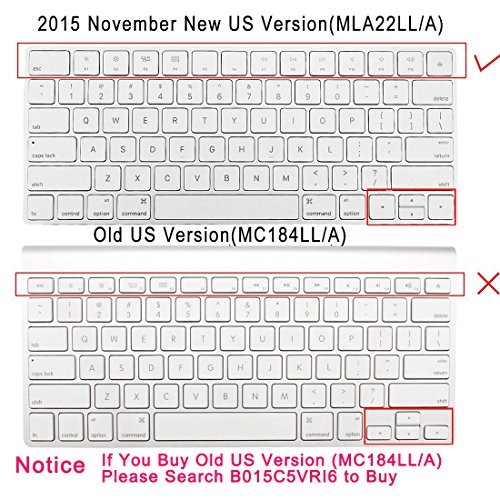 Ultra Thin Clear Keyboard Cover Protector Skin For Magic Keyboard (MLA22LL/A)