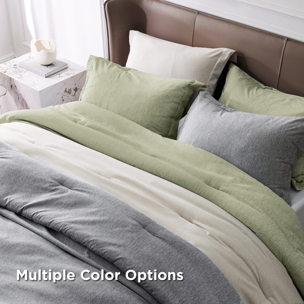 Bedsure King Size Comforter Set - Olive Green Soft King, 09 -