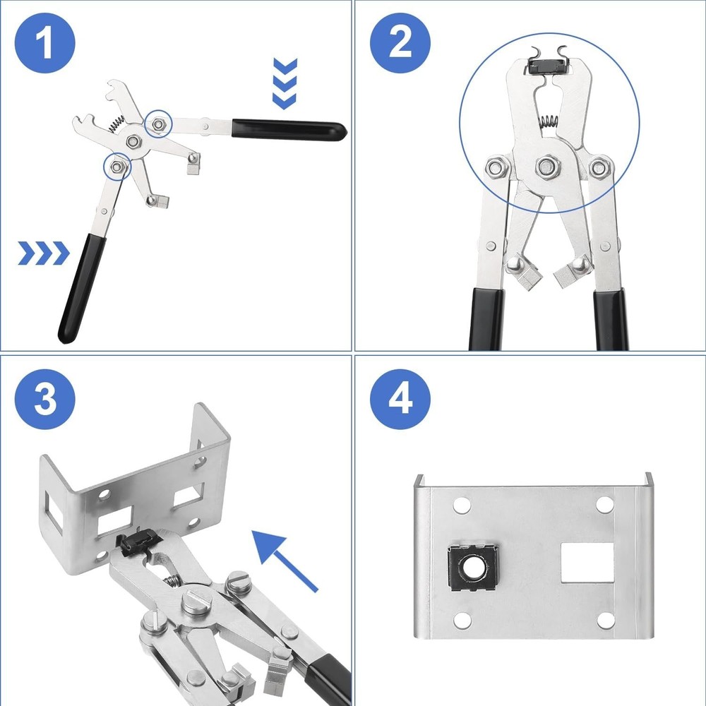 Ergonomic Rotable Cage Nut Tool for Easy Installation on M4-M10 Rack Systems