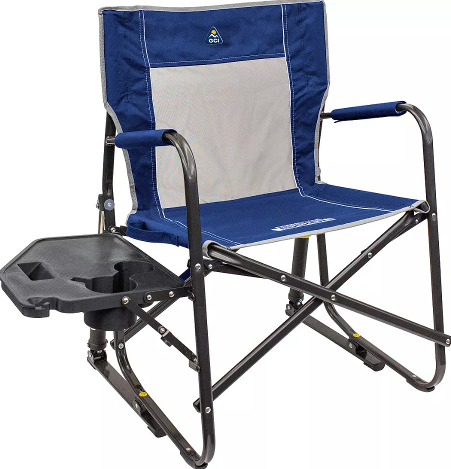 GCI Outdoor Freestyle Rocker Chair with Side Table – Portable & Comfortable