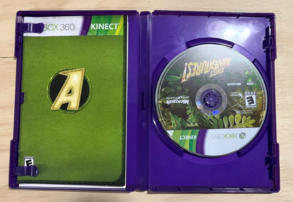 XBox 360 Kinect Sensor and game Lot - Microsoft - TESTED