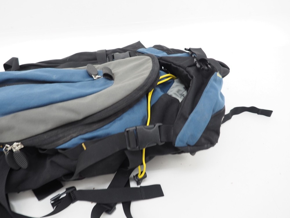 Vintage Vortex Internal Frame Pack Hiking Backpack Size Large Blue / Black