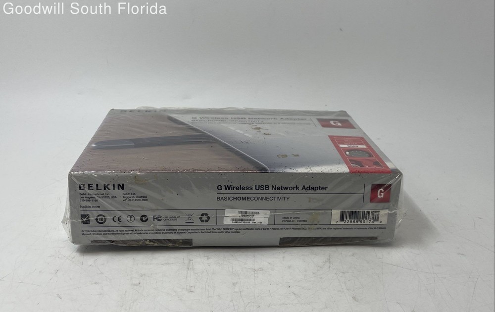 Belkin Basic Home Connectivity G Wireless USB Network Adapter Not Tested