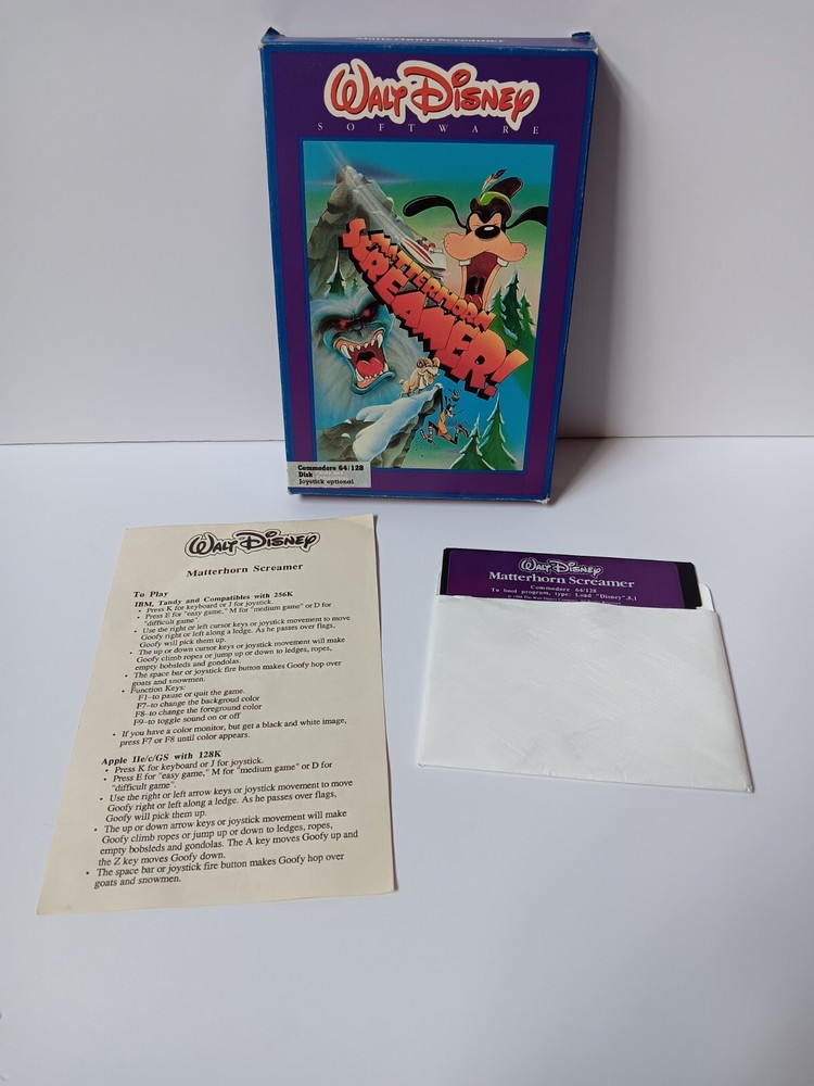 Commodore 64/128 Matterhorn Screamer Computer Software Tested/Works Box Damage