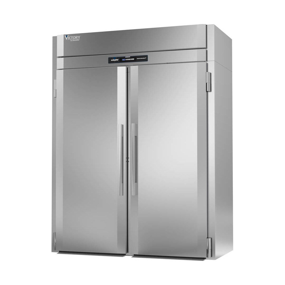 Victory RIS-2D-S1-XH-HC 68" Solid Door Roll-In Refrigerator, 2 Section, 77.35...