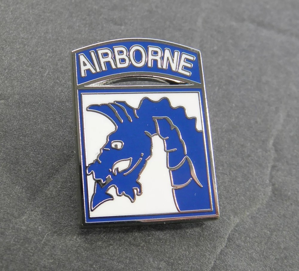 US ARMY 18TH XVIII AIRBORNE CORPS LAPEL PIN EMBROIDERED PATCH SET
