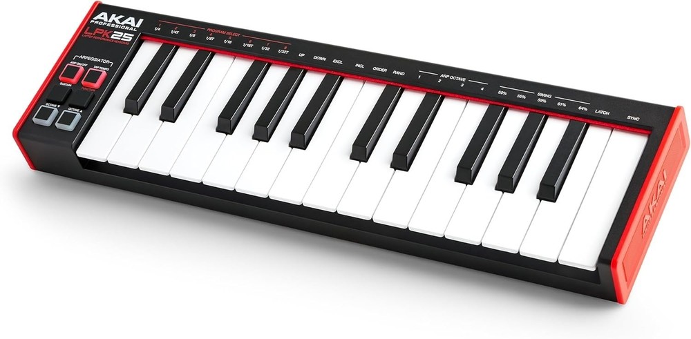 Compact USB MIDI Keyboard Controller with 25 Synth Keys for Music Creation
