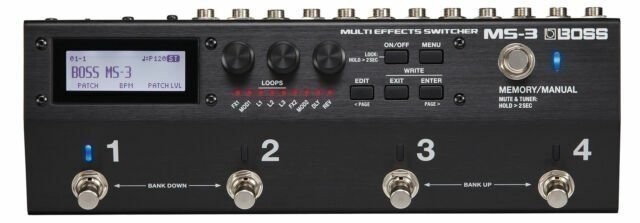 Boss MS-3 Guitar Multi Effect Processor Effect Loop Switcher Pedal