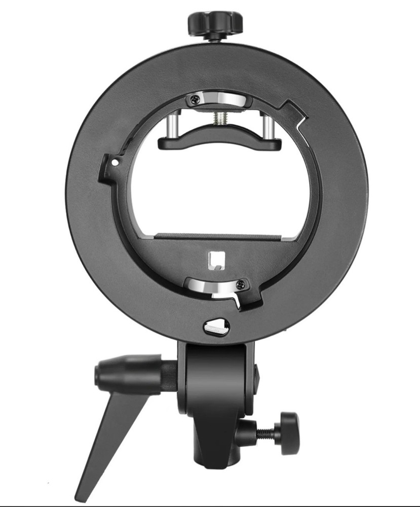 S Type Bracket Stable Bowens S Mount Holder for Speedlite Flash Snoot Softbox