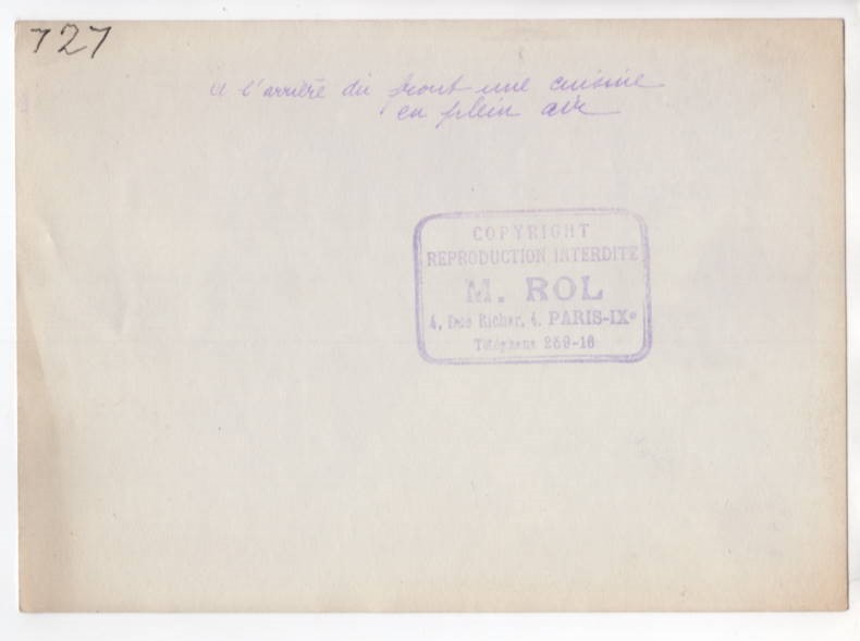 WWI French Army Field Kitchen France 5x7 Original M. Rol Photo