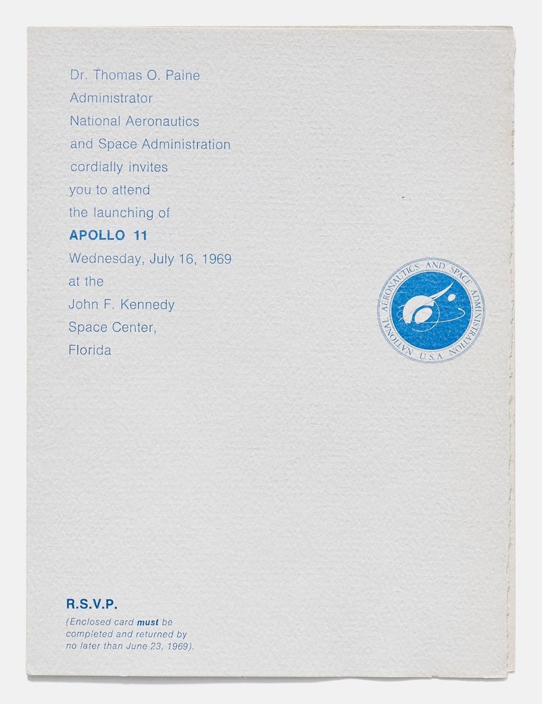 Apollo 11 Launch Pass, Launch Invitation & Invitation to Pre-Launch