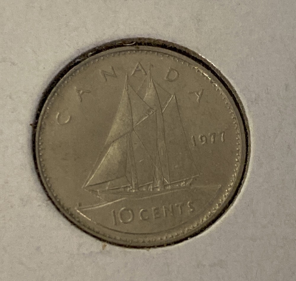 1977 Canada 10 Cent Coin B16