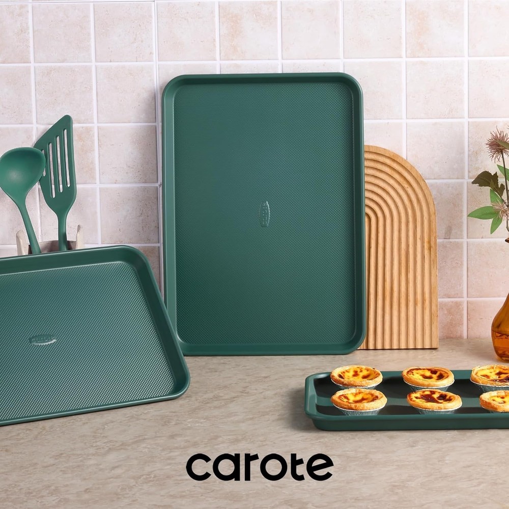 3-Piece Baking Pan Set - Bakeware Set, Baking Sheet Set Including 13 Inch 15 ...