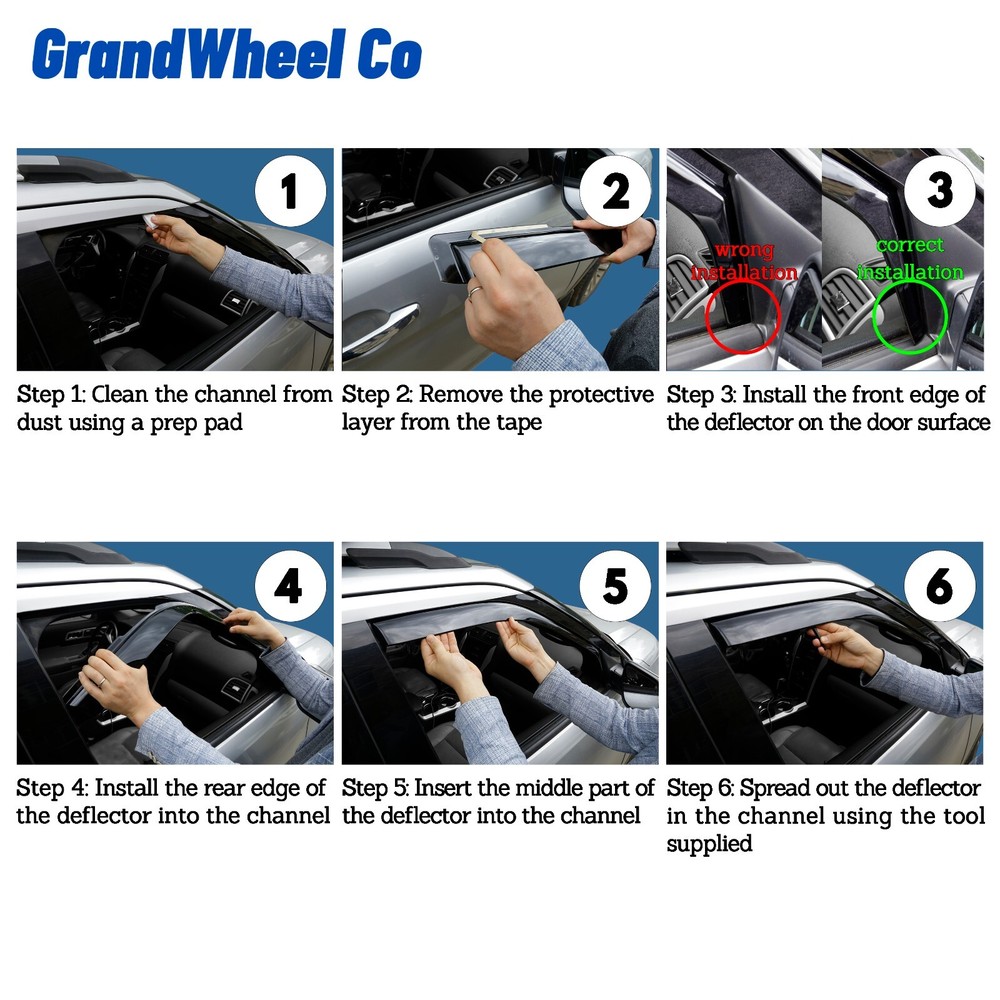 Rain Guards Vent Visors Shade for 2013-2022 Buick Encore