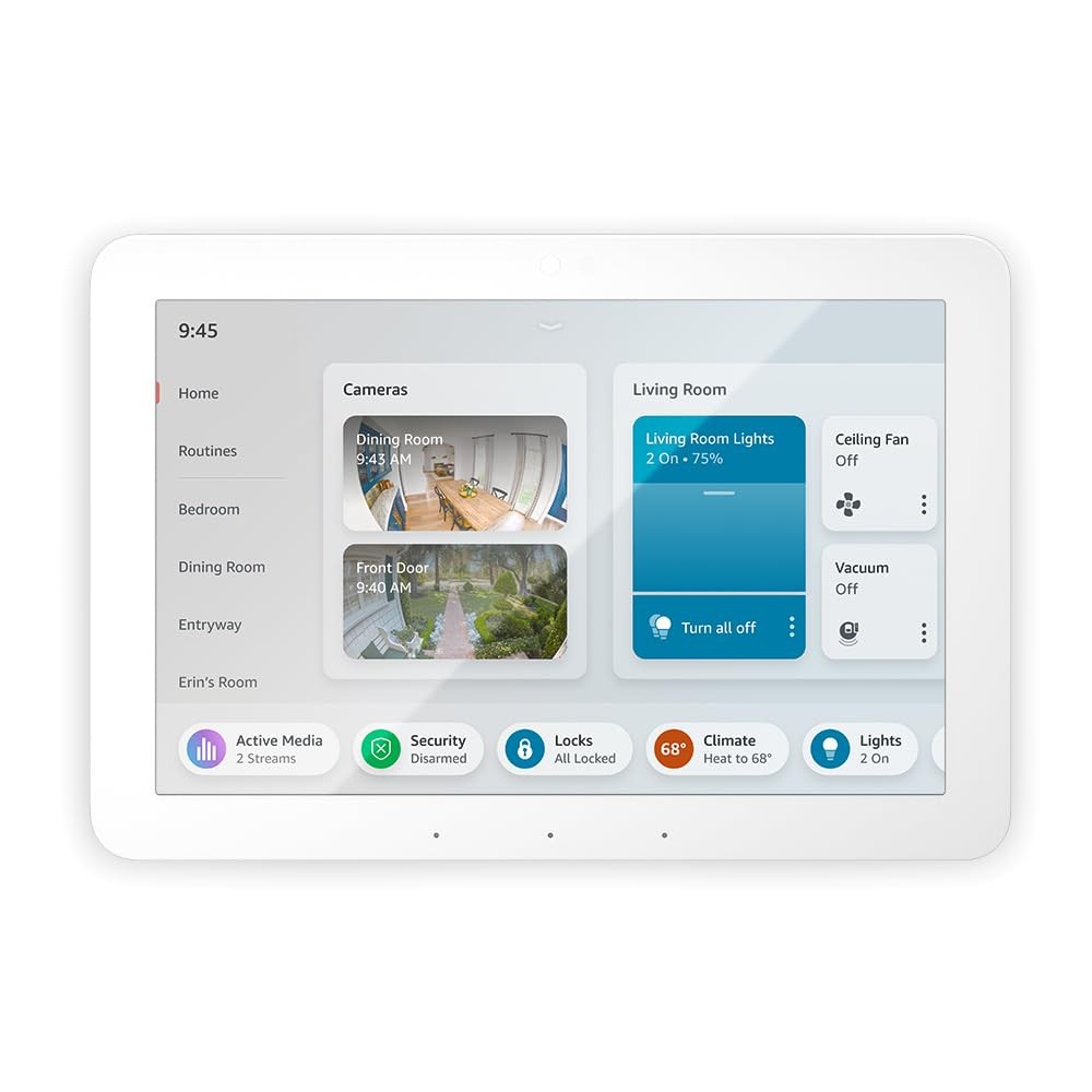 Amazon Echo Hub, 8” smart home control panel with Alexa+ Early Glacier White