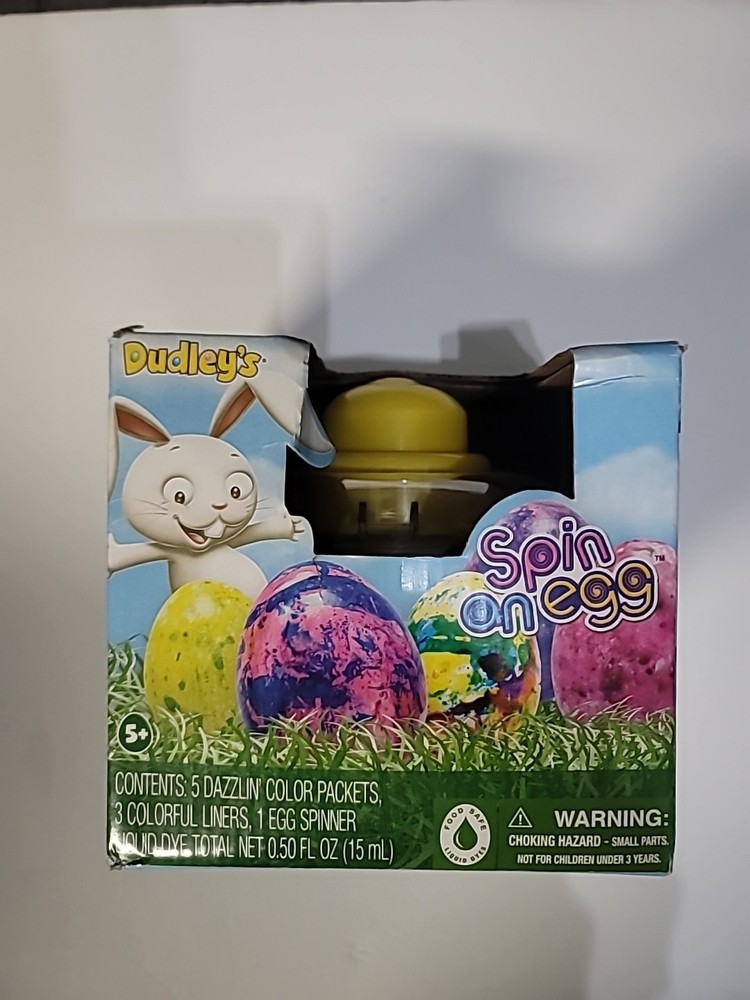 New Dudley’s “Spin An Egg” Decorating Dye Easter Egg Coloring Kit With 5 Colors