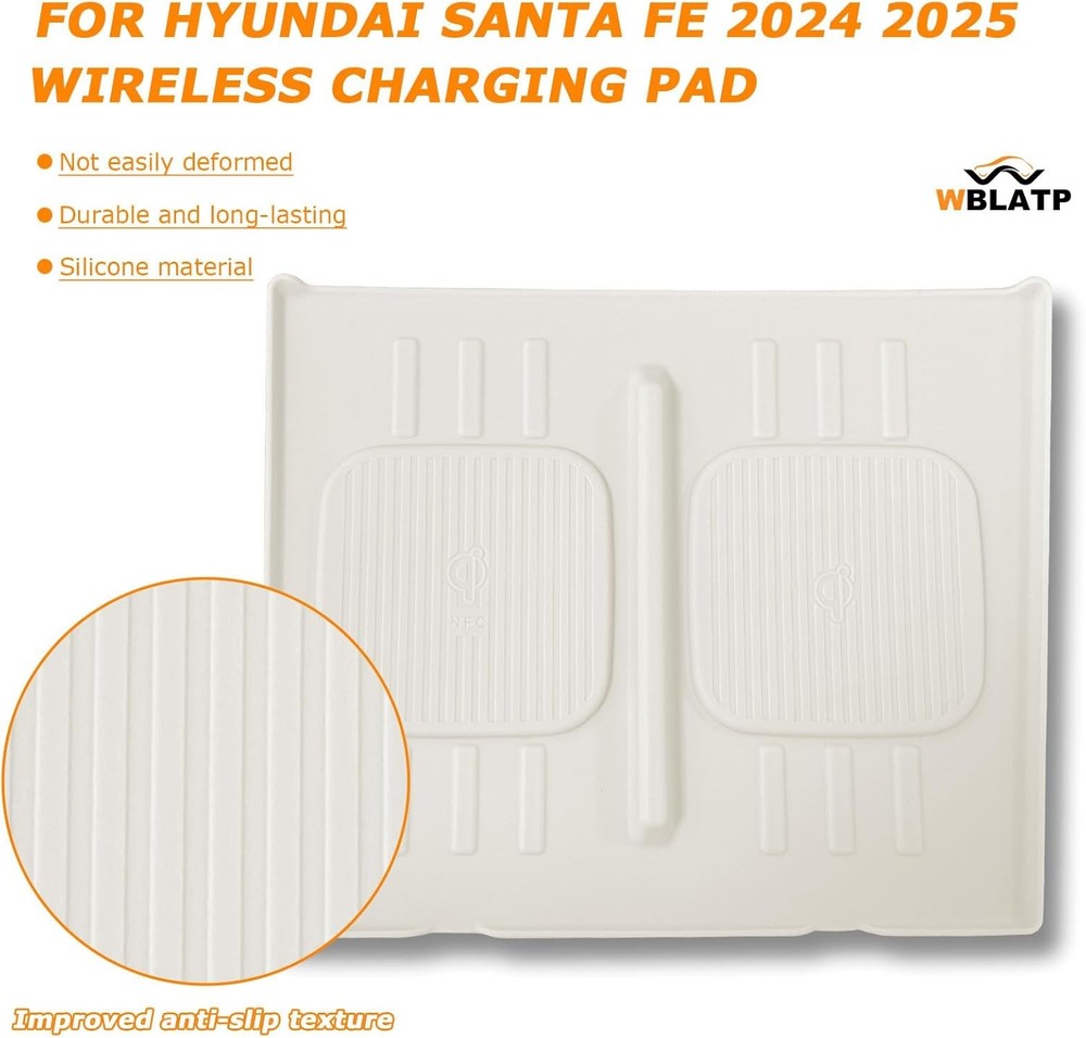 Wireless Charging Protective Pad for Center Console Cover Wireless Non Slip Mat