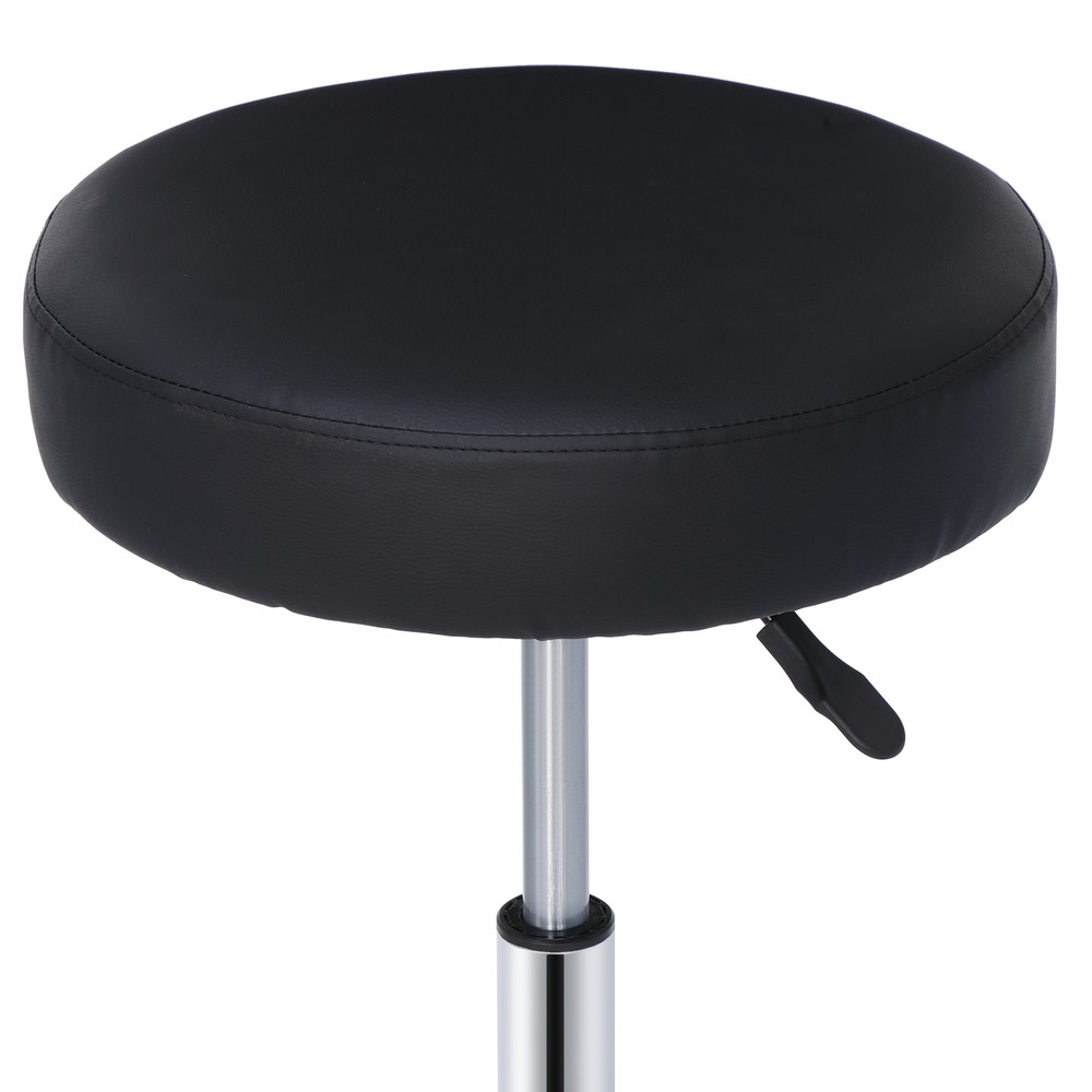2PC Adjustable Hydraulic Stools Spa Salon Stools Swivel chairs Thick Pad Black