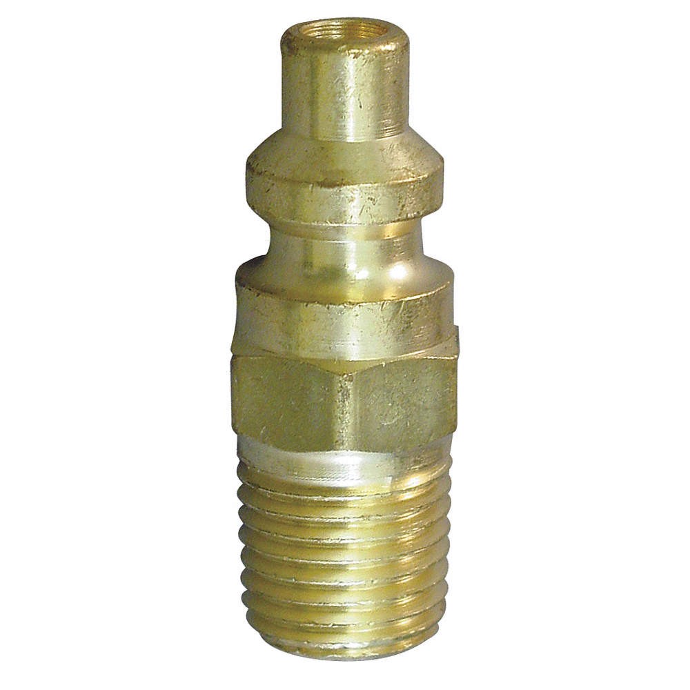 HANSEN  Coupler Plug,UNF,1/4,Brass 31C883