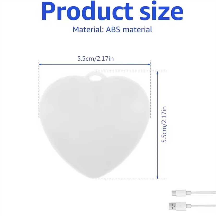 Heart Pattern Touch Sensing Light Portable Handbag Light LED Creative Gifts ~USA