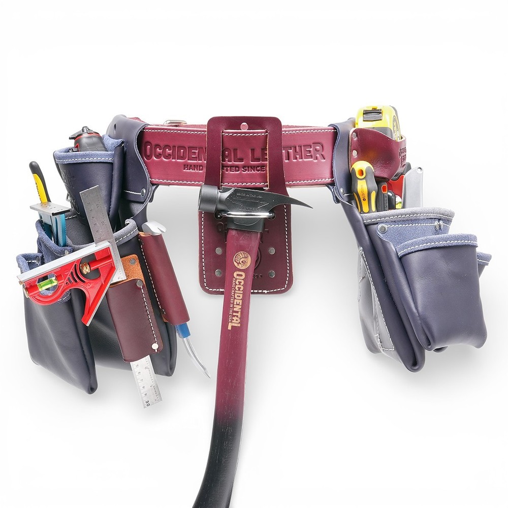 Occidental Leather NR5080DB Pro Framer™ Set with Double Outer Bag- Navy Red