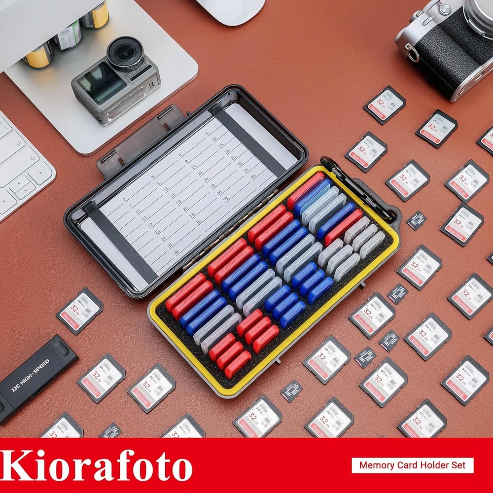 Memory Card Case for SD & MicroSD Cards - Water-Resistant