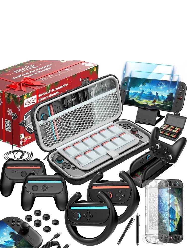 HEYSTOP Switch 2 Accessories Bundle for Nintendo,Switch 2 Accessories Kit 2025