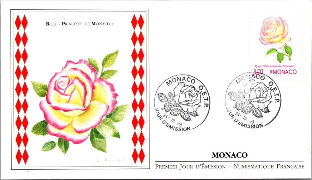 Monaco  FDC 1995 Princess Rose - A03350