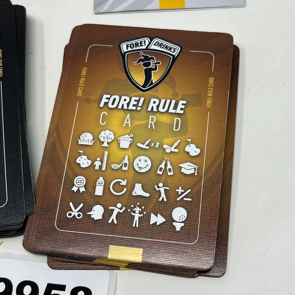 Fore! Drinks On-Course Golf Game Card Game - COMPLETE