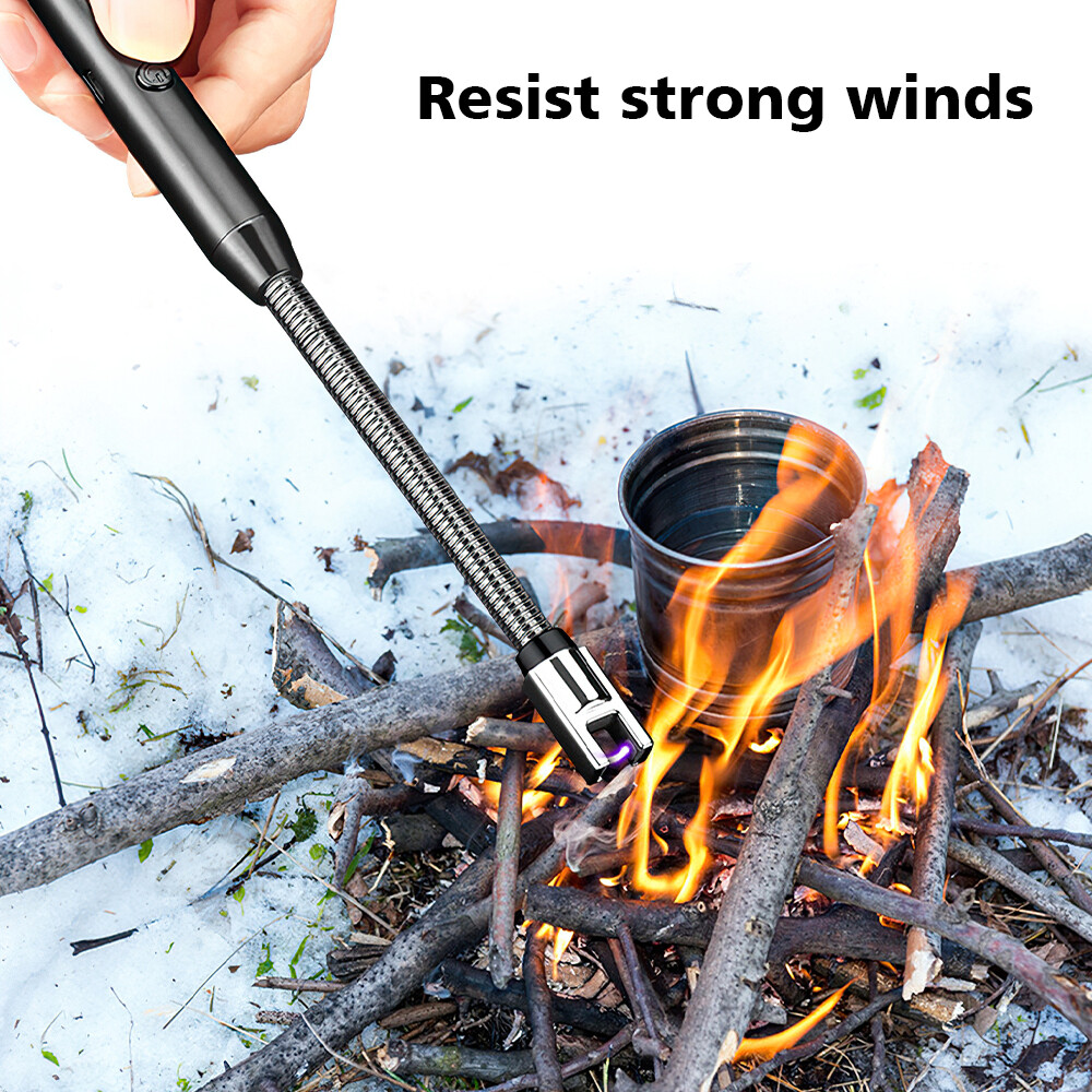 Electric Lighter Arc USB Rechargeable Candle BBQ Electronic Windproof Kitchen US
