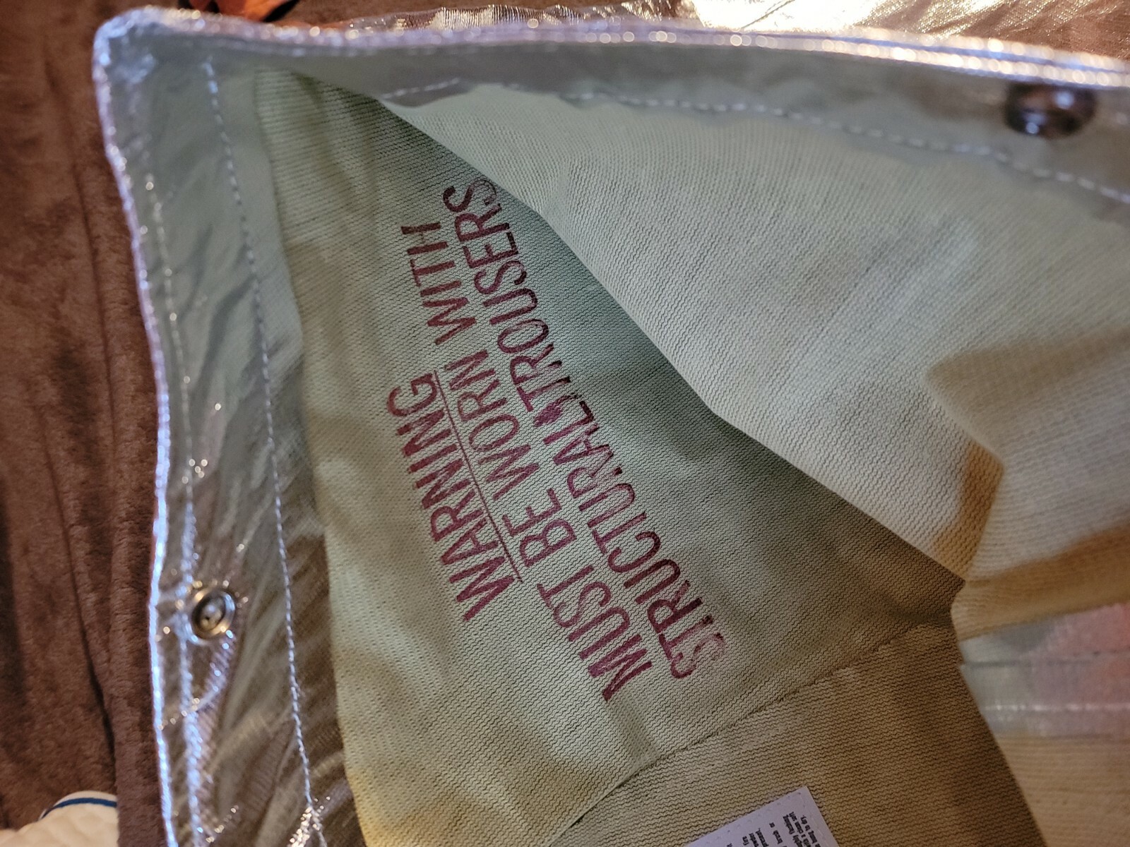 COVER FIREMANS PANTS (PROXIMITY) 8415-01-304-3101 100% PARA ARAMID and Belt