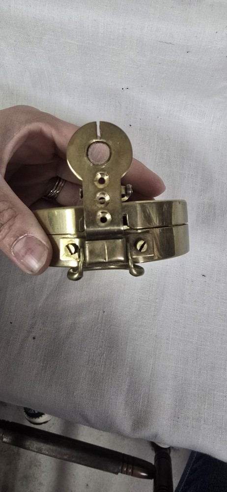 Vintage Solid Brass Natural Sine Indian Compass