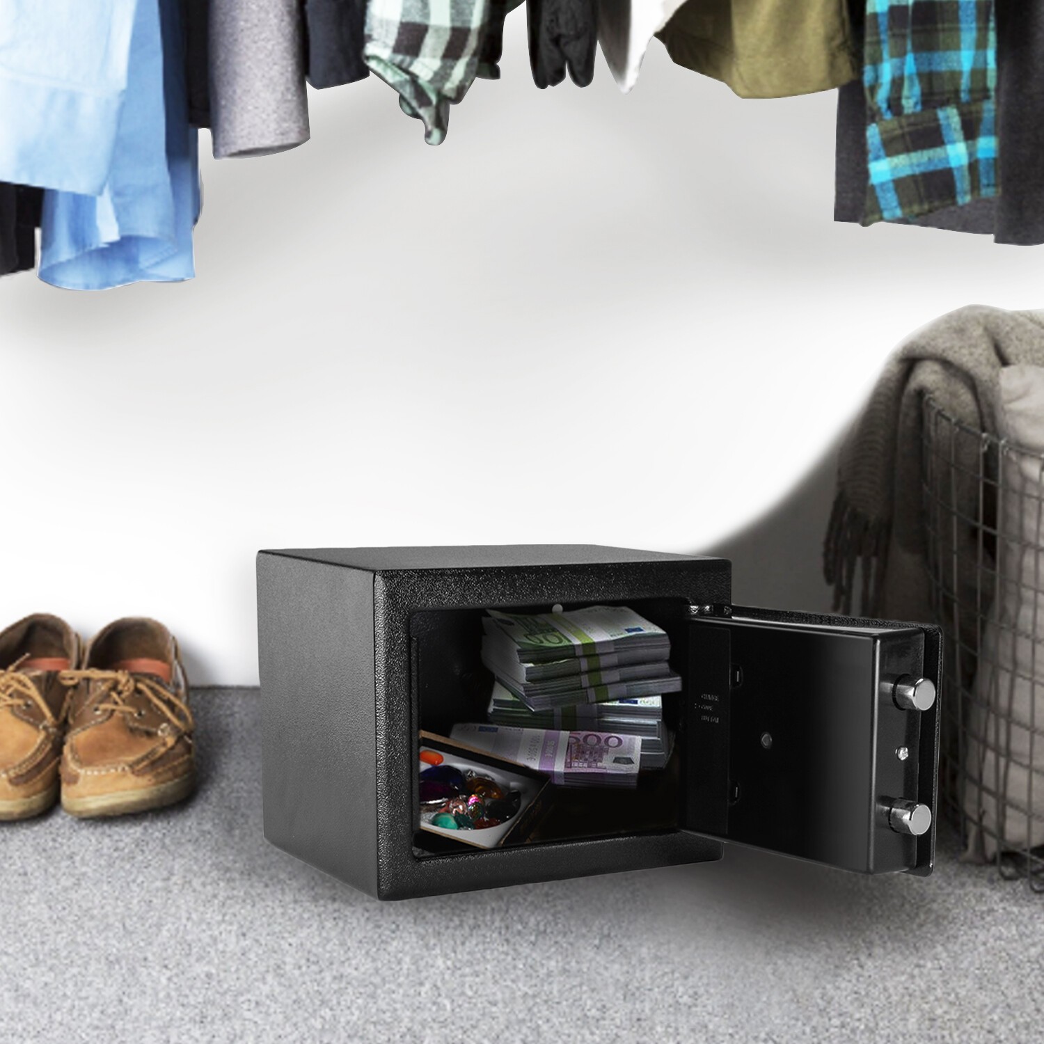 Electronic Digital Safe Box Keypad Lock Security Home Office Cash Jewelry Gun