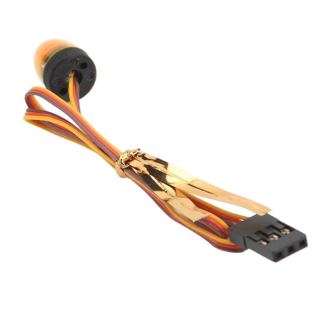 Yellow RC Car Alarming Light 5 Light Modes High Simulation Round Compact