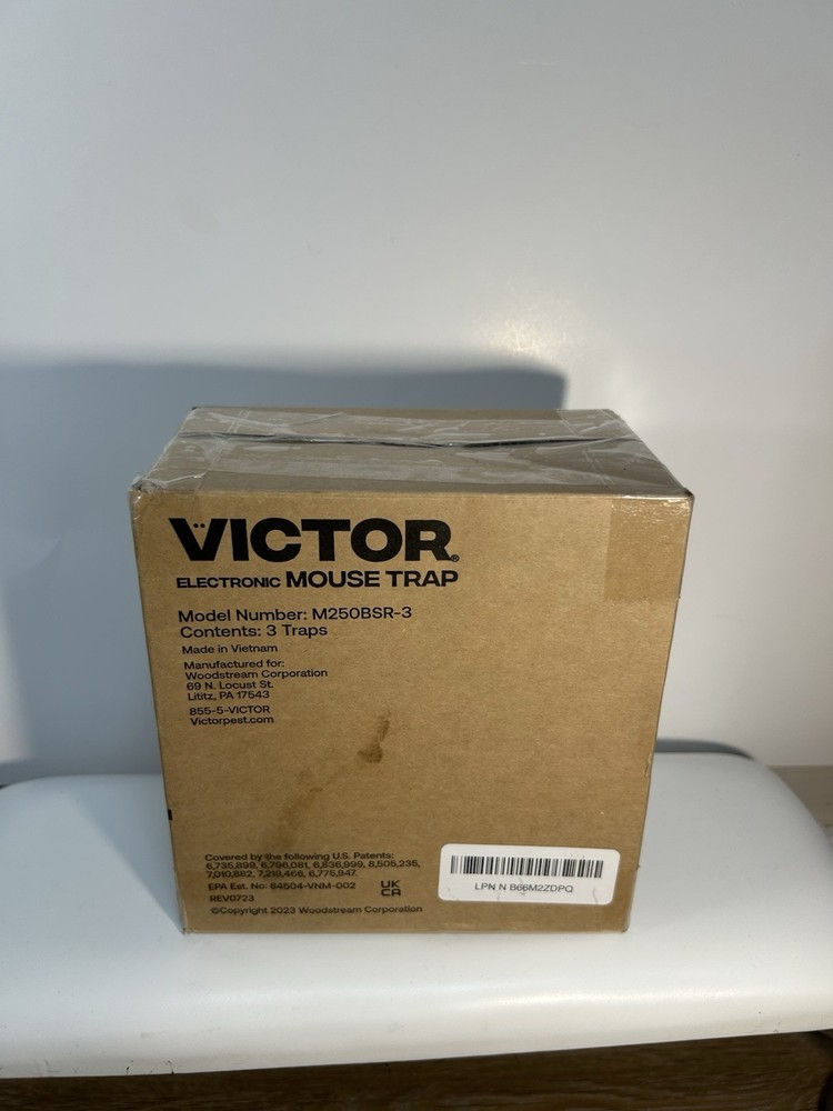 Victor Electronic Mouse Trap M250BSR-3 3 Pack Open Box Tested Working