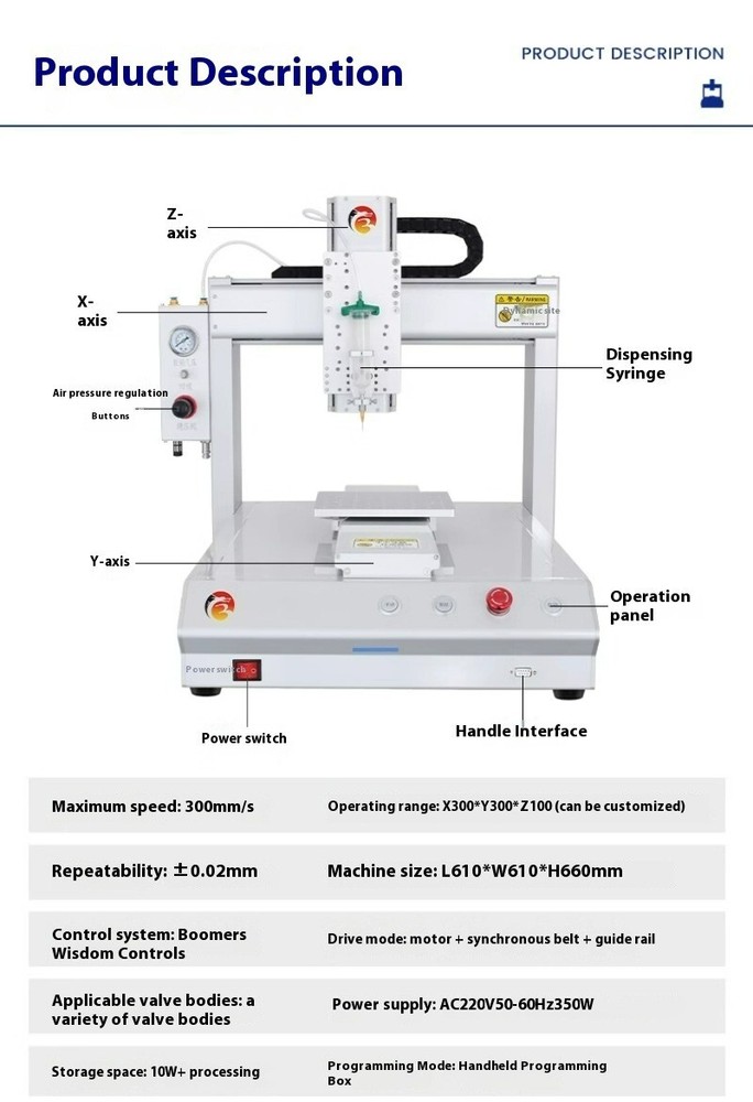 Automatic Dispensing Machine 331 Needle Cylinder Fast Drying Dispensing Machine