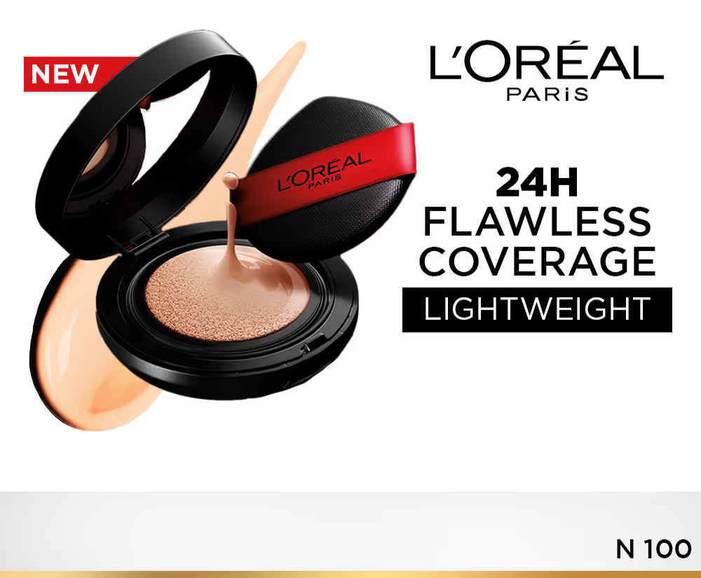L'Oreal Paris Infallible Cushion Foundation, 24H Flawless Coverage (11g)