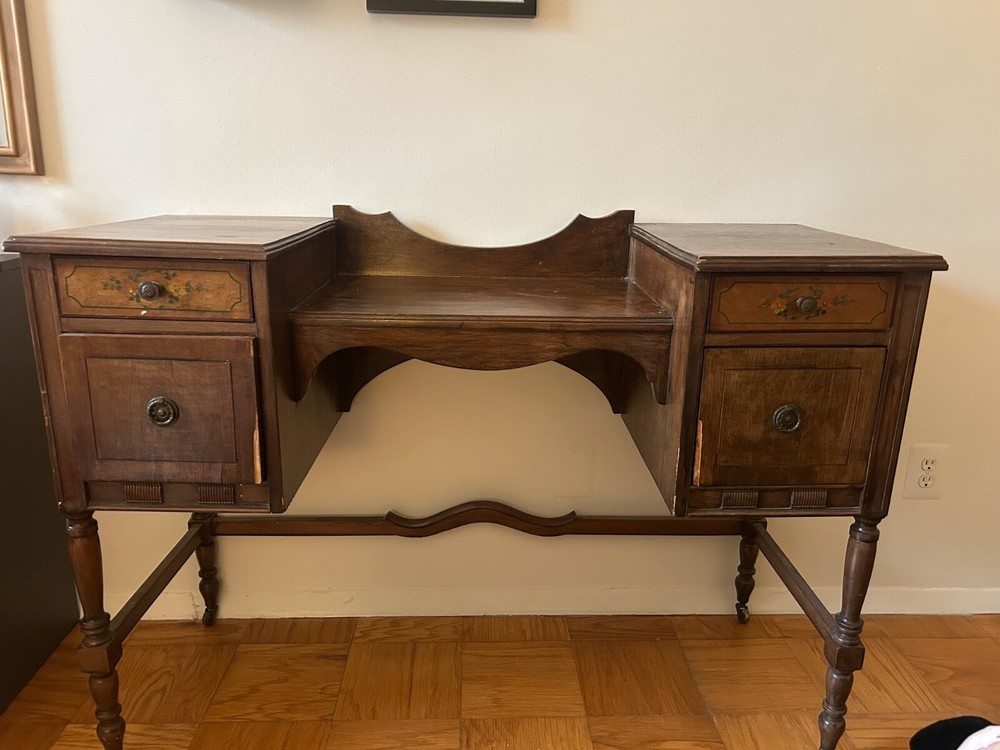 Vintage Solid Wood Vanity/ Desk