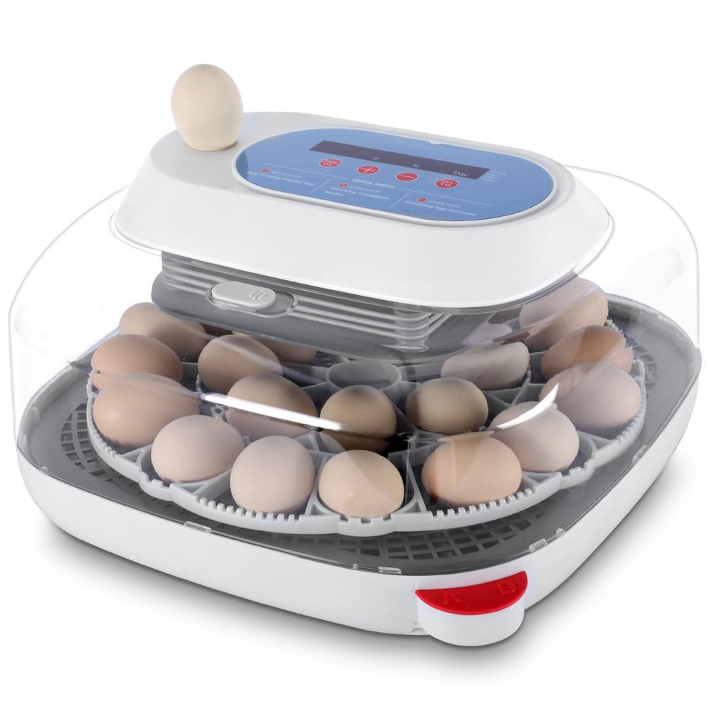 12/24 Egg Digital Incubators for Hatching Eggs 4 Modes w/ Automatic Egg Turning
