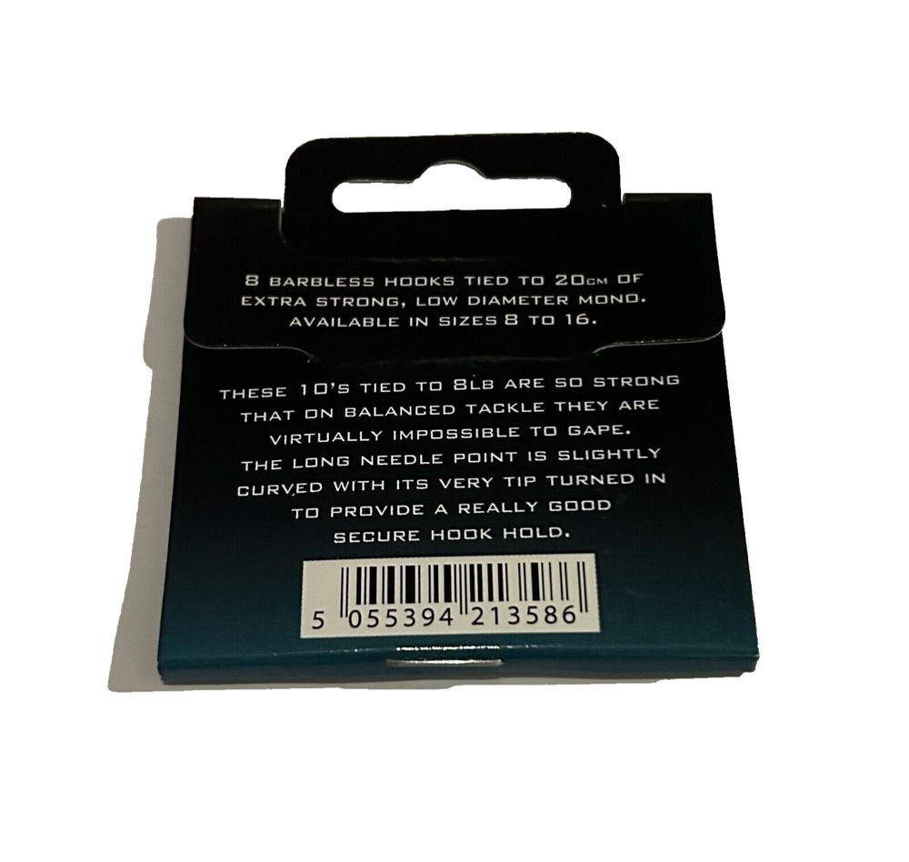 Drennan Margin Carp Barbless Hooks To Nylon
