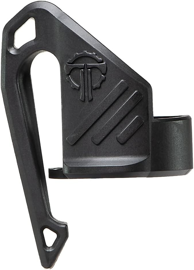 Low Profile Carry Clip for Flashlight - MOLLE Compatible & Durable Black Design