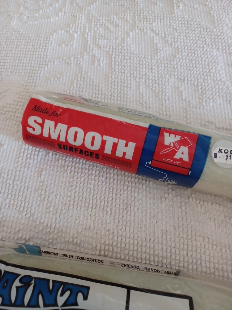 WA Painter Roller 2 Refills Smooth Surface Mohair Vintage