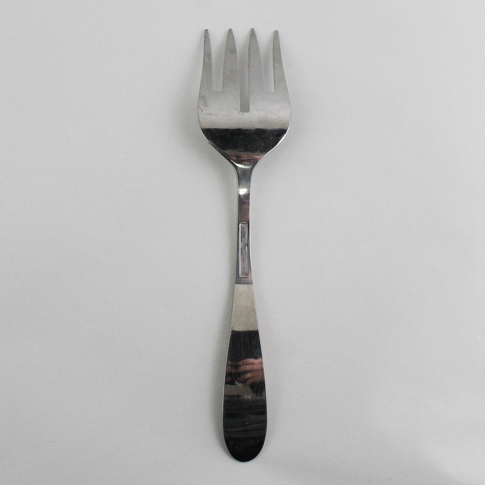 Gourmet Settings Rare HTF Unknown Pattern 18/8 Stainless Serving Fork 9"
