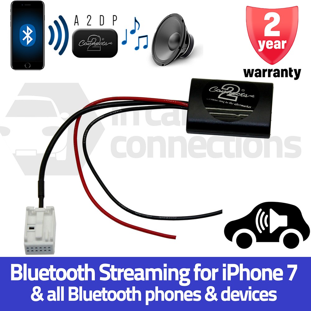 CTAPE1A2DP Peugeot Expert A2DP Bluetooth Streaming Interface Adapter iPhone Sony